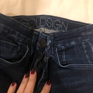 Goldsign high rise skinny 28” inseam size 24